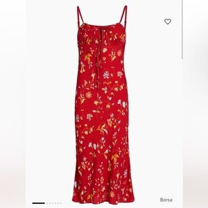 NWT Reformation Camira Crepe Midi Dress size 0